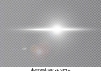 Efecto de la luz especial de la lente de la luz solar transparente del vector