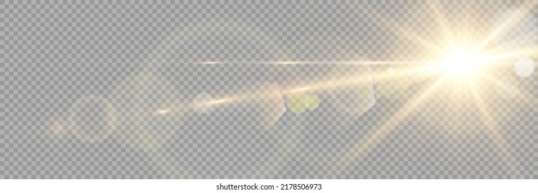 Vector transparent sunlight special lens flare light effect. Stock royalty free vector illustration. PNG	