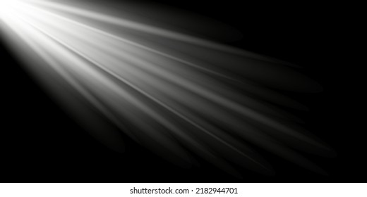 Efecto de la luz solar especial de la lente del vector transparente.