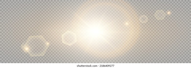 Vector transparent sunlight special lens flare light effect. Stock royalty free vector illustration. PNG	