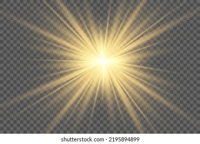 Vector transparent sunlight special lens flare light effect. Vector illustration