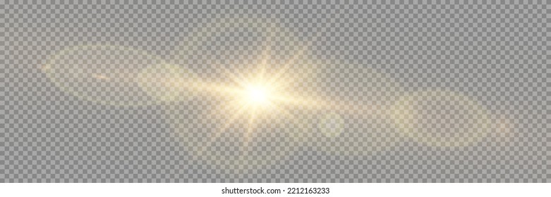 Vector transparent sunlight special lens flare light effect. Stock royalty free vector illustration. PNG	