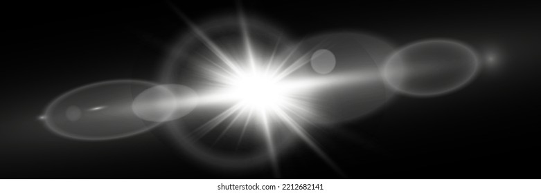 Vector transparent sunlight special lens flare light effect. Stock royalty free vector illustration. PNG	