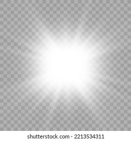 	
Vector transparent sunlight special lens flare light effect. Bright beautiful star. Light from the rays.	