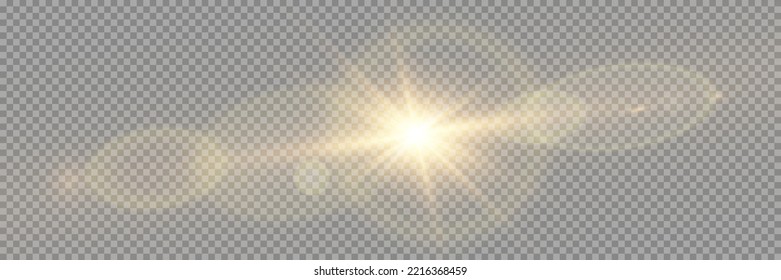 Vector transparent sunlight special lens flare light effect. Stock royalty free vector illustration. PNG	