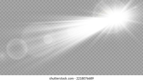 Vector transparent sunlight special lens flare light effect. Stock royalty free vector illustration. PNG	