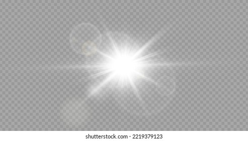 Vector transparent sunlight special lens flare light effect. Stock royalty free vector illustration. PNG	