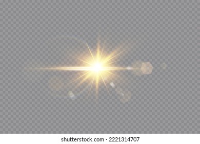 Vector transparent sunlight special lens flare light effect