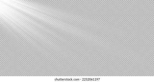 Vector transparent sunlight special lens flash light effect.front sun lens flash. Vector blur in the light of radiance.. Stock royalty free vector illustration. PNG