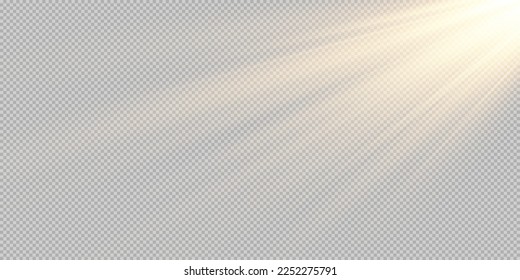 Vector transparent sunlight special lens flash light effect.front sun lens flash. Vector blur in the light of radiance.. Stock royalty free vector illustration. PNG