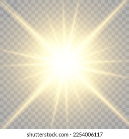 	
Vector transparent sunlight special lens flare light effect. Bright beautiful star. Light from the rays.	