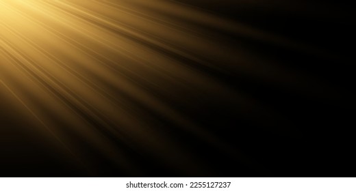 Vector transparent sunlight special lens flash light effect.front sun lens flash. Vector blur in the light of radiance.	