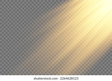 Vector transparent sunlight special lens flare light effect. PNG. Vector illustration	
