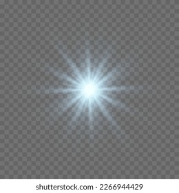 Image vectorielle effet de lumière de la lentille spéciale transparent