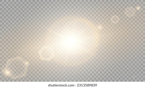 Vector transparent sunlight special lens flare light effect. Stock royalty free vector illustration. PNG	