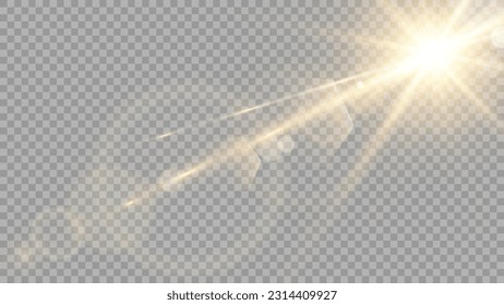 Vector transparent sunlight special lens flare light effect. Stock royalty free vector illustration. PNG	