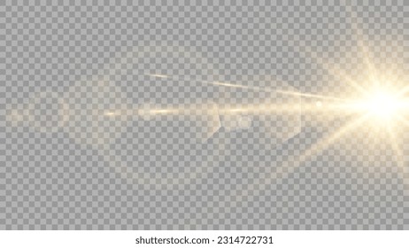 Vector transparent sunlight special lens flare light effect. Stock royalty free vector illustration. PNG	