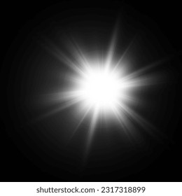 	
Vector transparent sunlight special lens flare light effect. Bright beautiful star. Light from the rays.