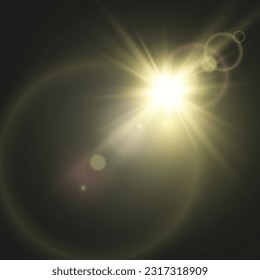 	
Vector transparent sunlight special lens flare light effect. Bright beautiful star. Light from the rays.