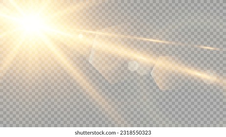 Vector transparent sunlight special lens flare light effect. Stock royalty free vector illustration. PNG	