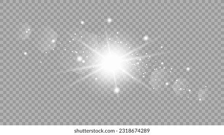 Vector transparent sunlight special lens flare light effect. Stock royalty free vector illustration. PNG	