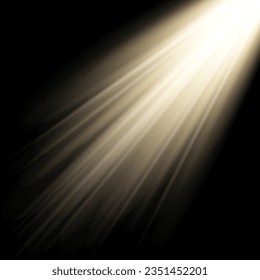 Efecto de luz de flash especial de lente de luz solar transparente.flash de lente solar frontal. El vector se desdibuja a la luz de la radiación. Elemento de decoración.
