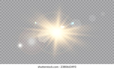 Vector transparent sunlight special lens flare light effect. Stock royalty free vector illustration. PNG	