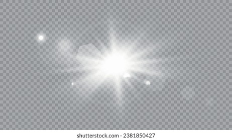 Vector transparent sunlight special lens flare light effect. Stock royalty free vector illustration. PNG	