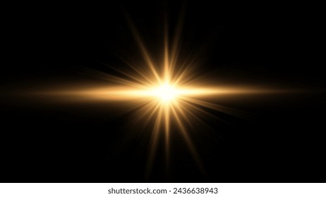 Vector transparent sunlight special lens flare light effect. PNG