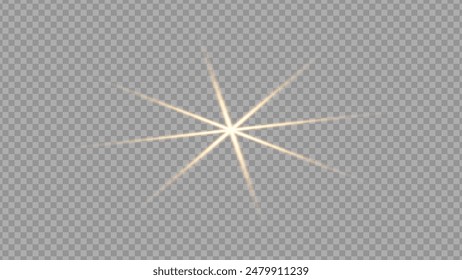 Vector transparent sunlight special lens flare light effect. Stock royalty free vector illustration. PNG	