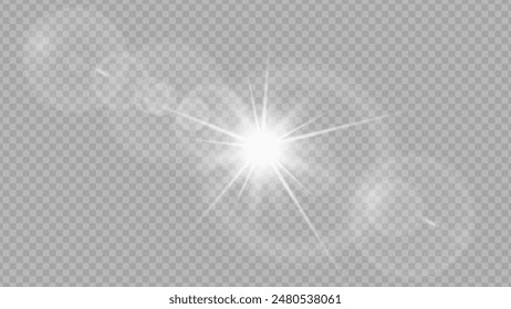 Vector transparent sunlight special lens flare light effect. Stock royalty free vector illustration. PNG	