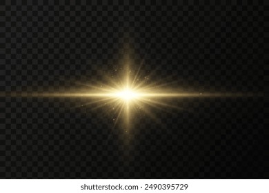 Vector transparent sunlight special lens flash light effect.front sun lens flash. Vector blur in the light of radiance. Element of decor.
