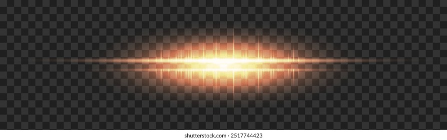 Vector transparent sunlight special lens flash light effect.front sun lens flash. Vector blur in the light of radiance. Element of decor.