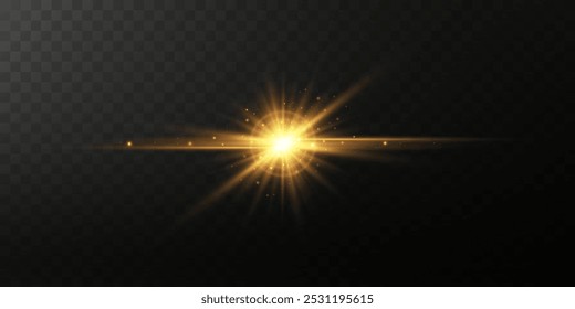 Vector transparent sunlight special lens flare light effect	