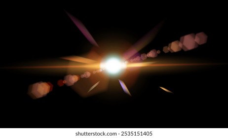 Vector transparent sunlight special lens flare light effect.  Stock royalty free vector illustration. PNG	