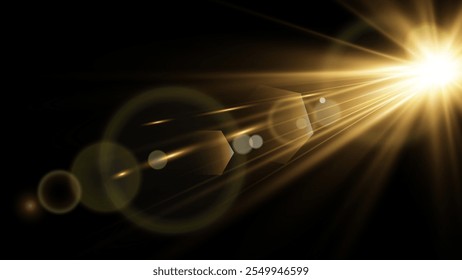 Vector transparent sunlight special lens flare light effect. Stock royalty free vector illustration. PNG	