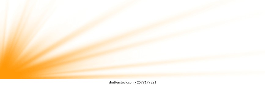 Vector transparent sunlight special lens flare light effect. Wall texture with organic diagonal shadow and light rays on white background PNG. Abstract golden rays will raise.	