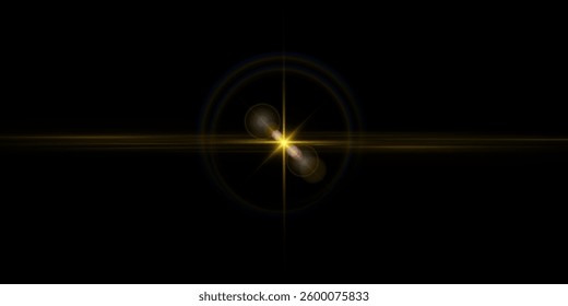 Vector transparent sunlight special lens flare light effect.