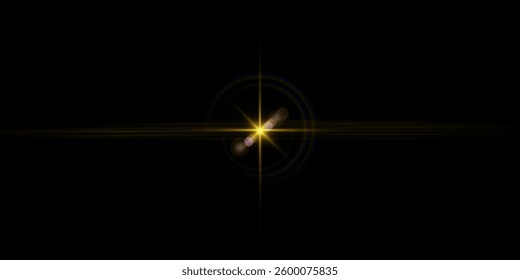 Vector transparent sunlight special lens flare light effect.