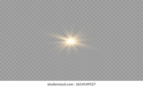 Vector transparent sunlight special lens flare light effect.	