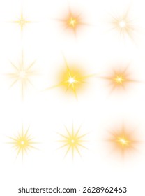 Vector transparent sunlight special lens flare light effect.