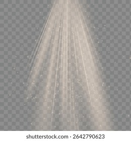 Vector transparent sunlight special lens flash light effect