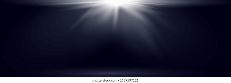 Vetor luz solar transparente especial lente flare efeito de luz.