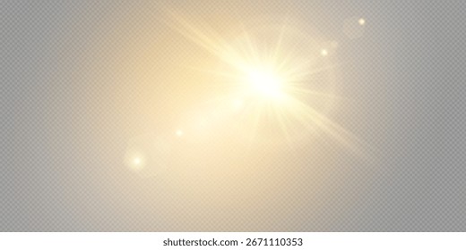 Vector transparent sunlight special lens flare light effect. Christmas abstract pattern. Sparkling magic dust particles.