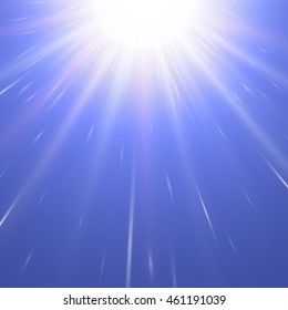 Vector transparent sunlight special lens