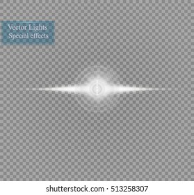 Vector transparent sunlight special lens flare light effect.