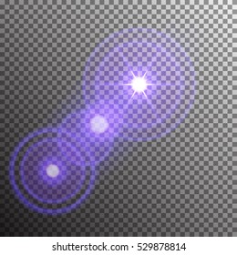 Vector transparent sunlight special lens flare light effect.