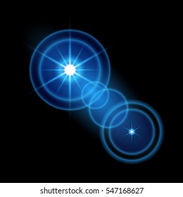 Vector transparent sunlight special lens flare light effect.