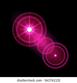 Vector transparent sunlight special lens flare light effect.
