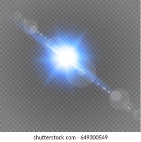 Vector transparent sunlight special lens flare light effect.